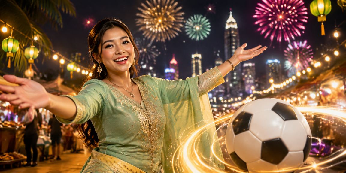 Peminat bola sepak di Seremban menikmati pengalaman pertaruhan tv3 sempena Hari Raya